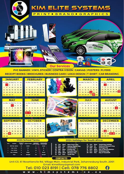 A4 Calender