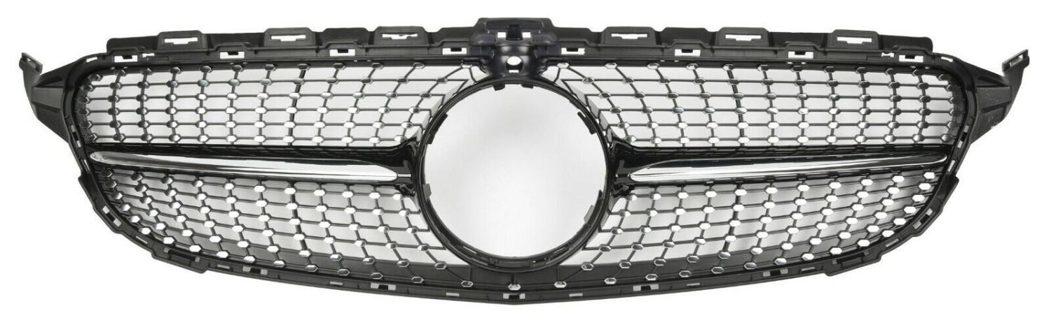 NEW BLACK DIAMOND GRILL WITH CAMERA HOLE SUITABLE FOR MERCEDES W205