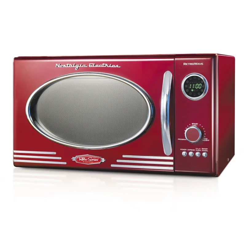 Nostalgia Retro 0.9 Cu. Ft. Microwave Oven, 800 Watts